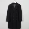 Men's Vintage Short Grey Wool Coat L