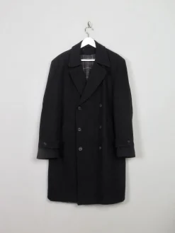 Men's Vintage Short Grey Wool Coat L