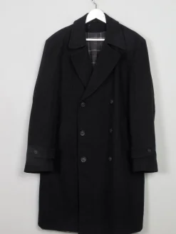 Men's Vintage Short Grey Wool Coat L