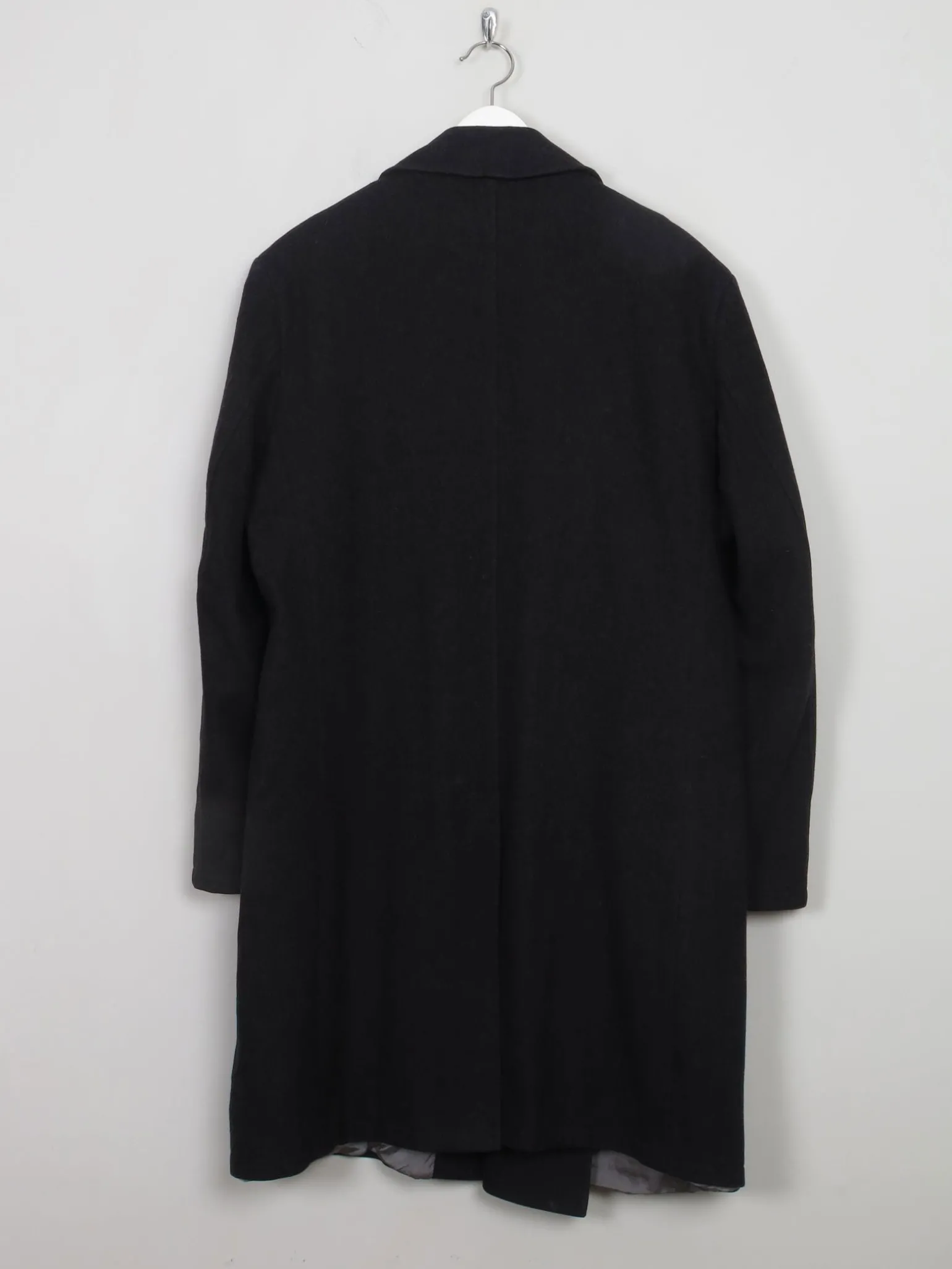 Men's Vintage Short Grey Wool Coat L