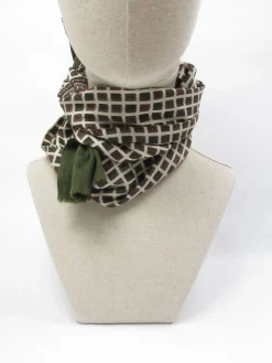 Men's Vintage Silk & Wool Scarf/ Cravat