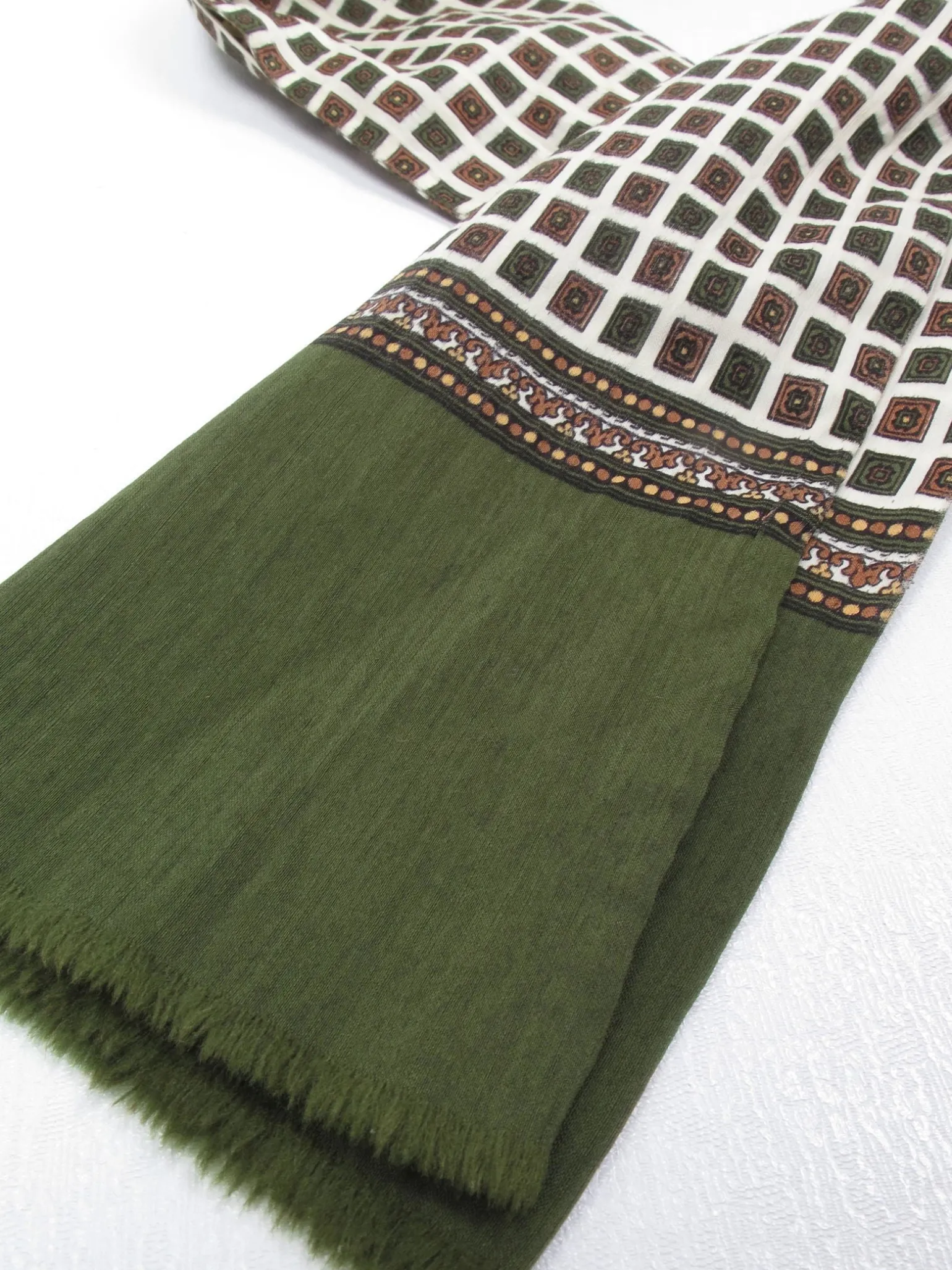 Men's Vintage Silk & Wool Scarf/ Cravat