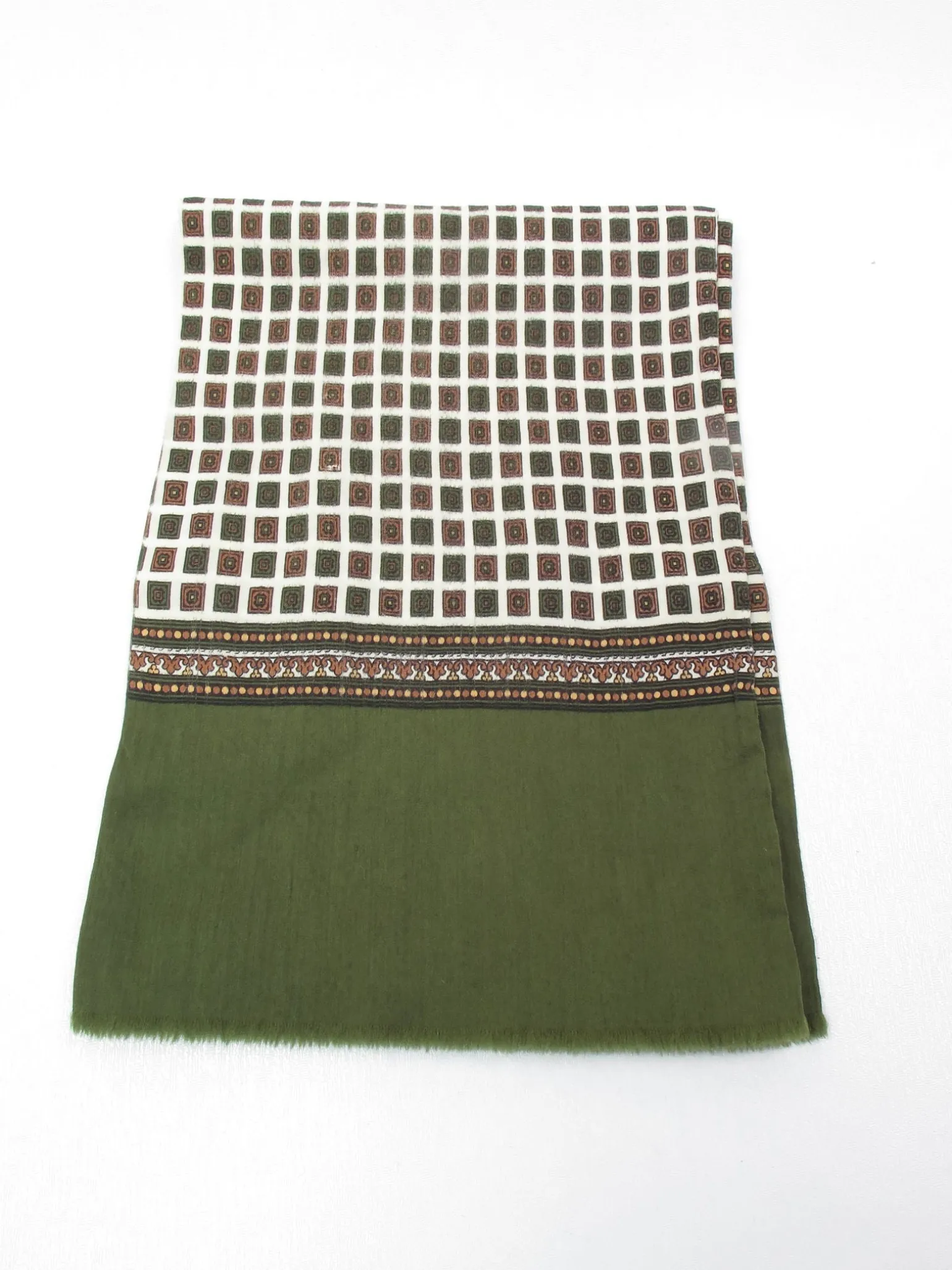 Men's Vintage Silk & Wool Scarf/ Cravat