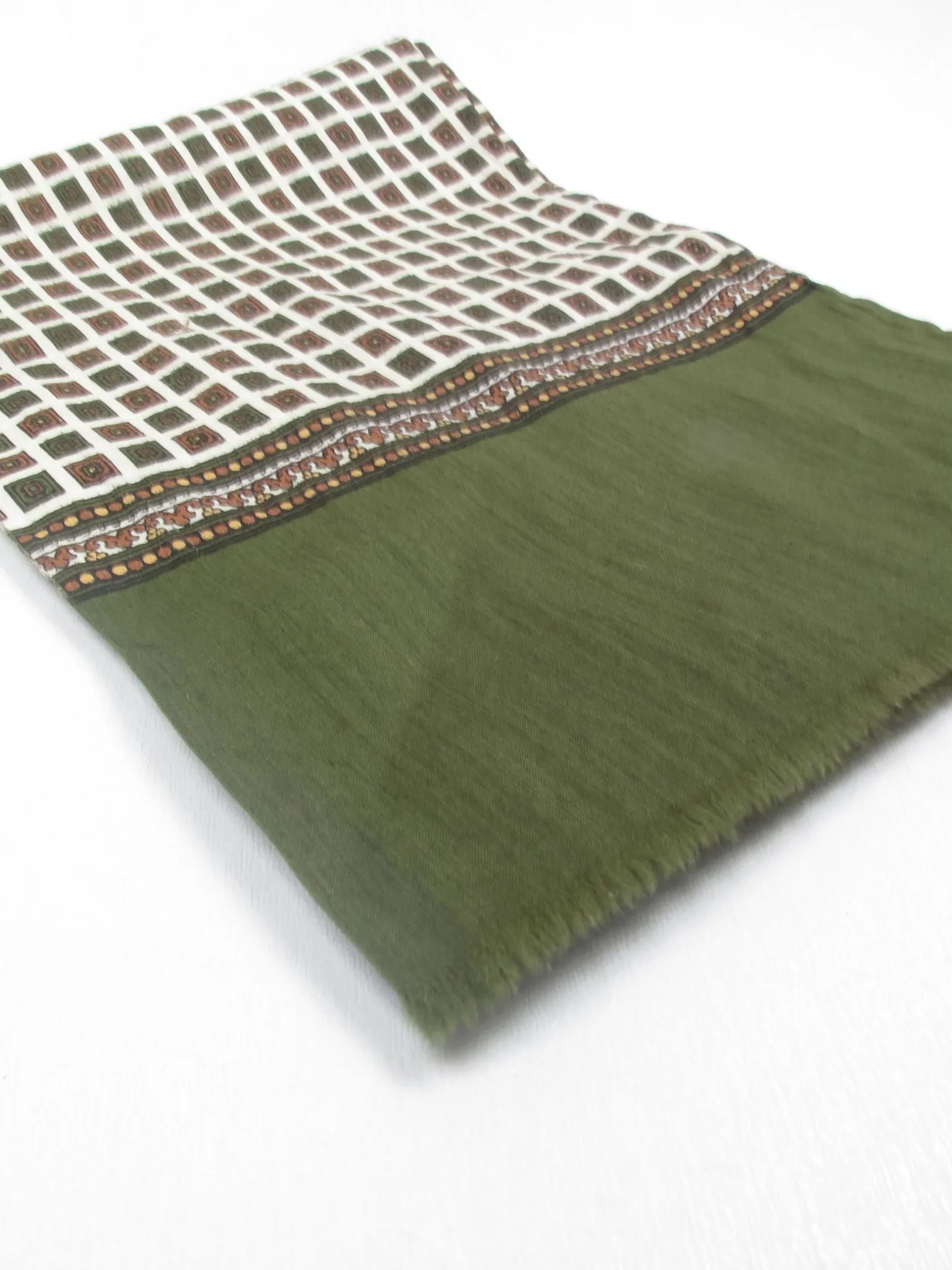 Men's Vintage Silk & Wool Scarf/ Cravat