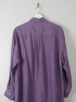 Men's Vintage Silk Mauve/Lilac Shirt M