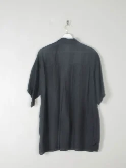 Men's Vintage Silk Short Sleeved Shirt L