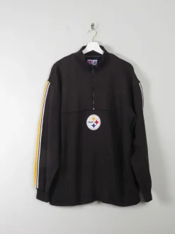Men's Vintage Steelers Sweatshirt With Zip L