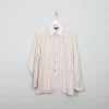 Men's Vintage Striped 1970s Shirt XL