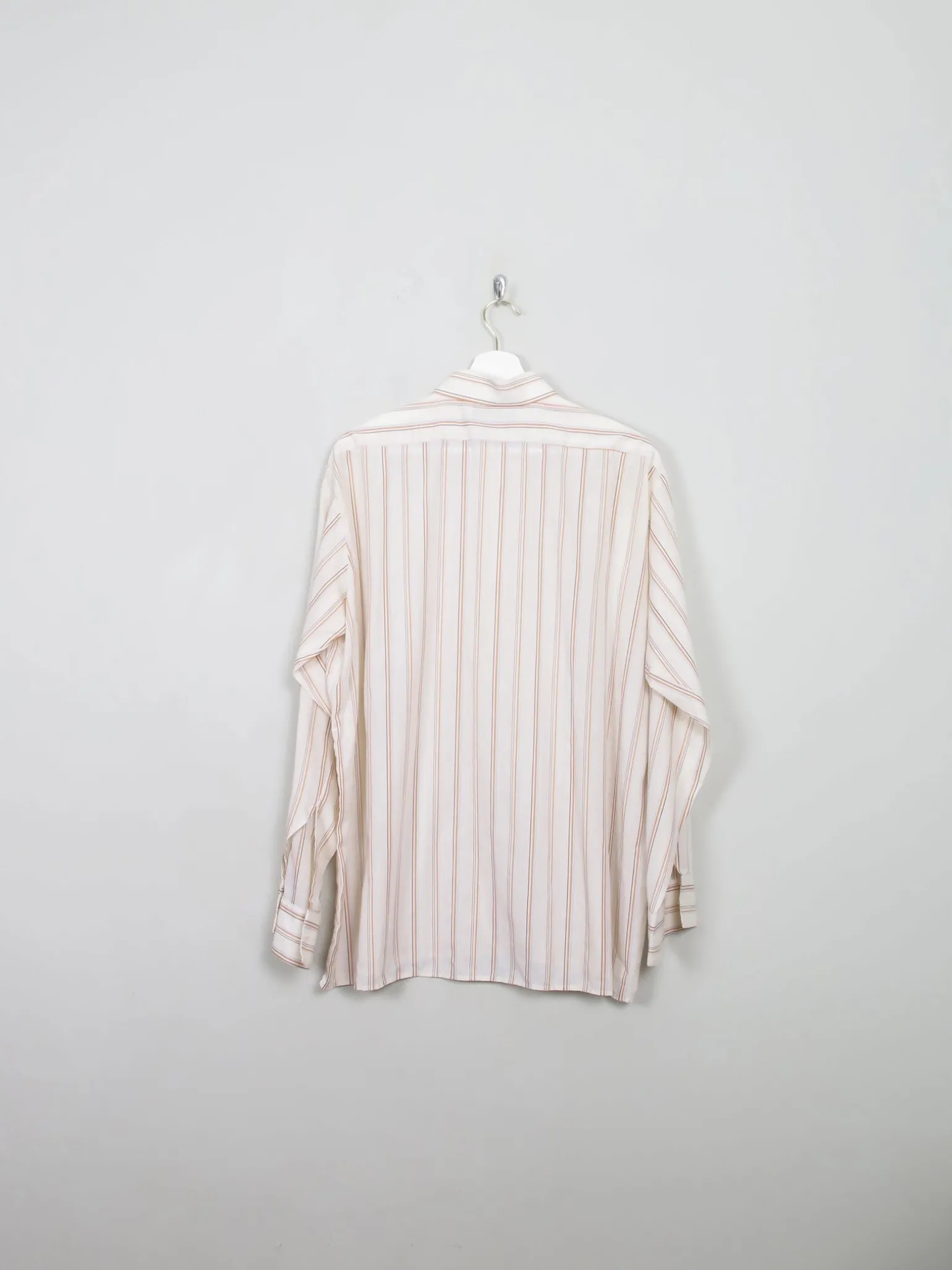 Men's Vintage Striped 1970s Shirt XL