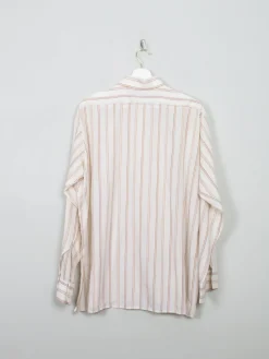 Men's Vintage Striped 1970s Shirt XL