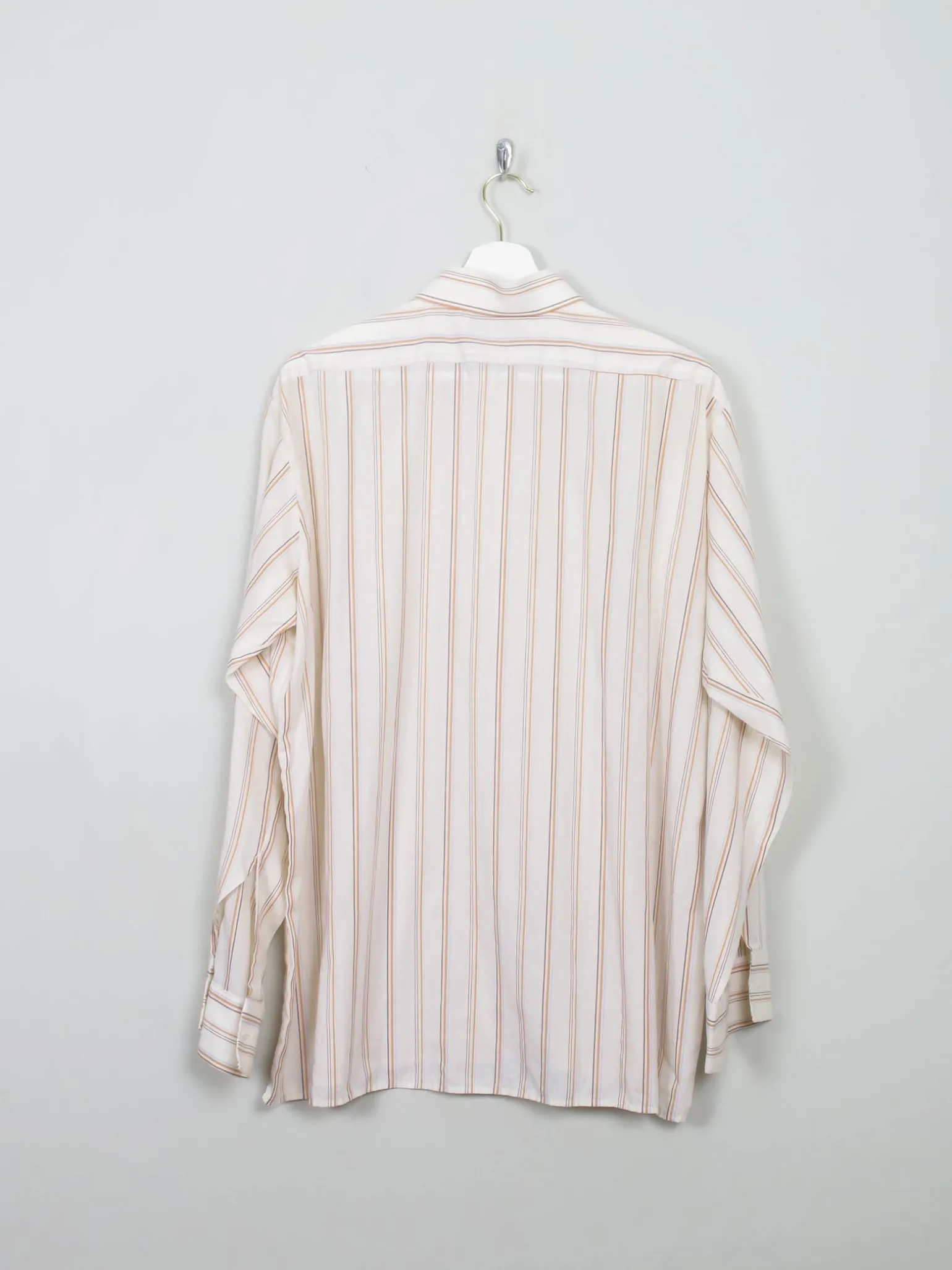 Men's Vintage Striped 1970s Shirt XL