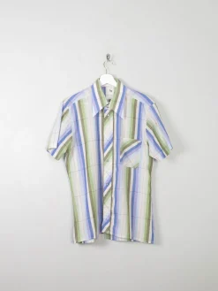 Men's Vintage Striped Shirt L