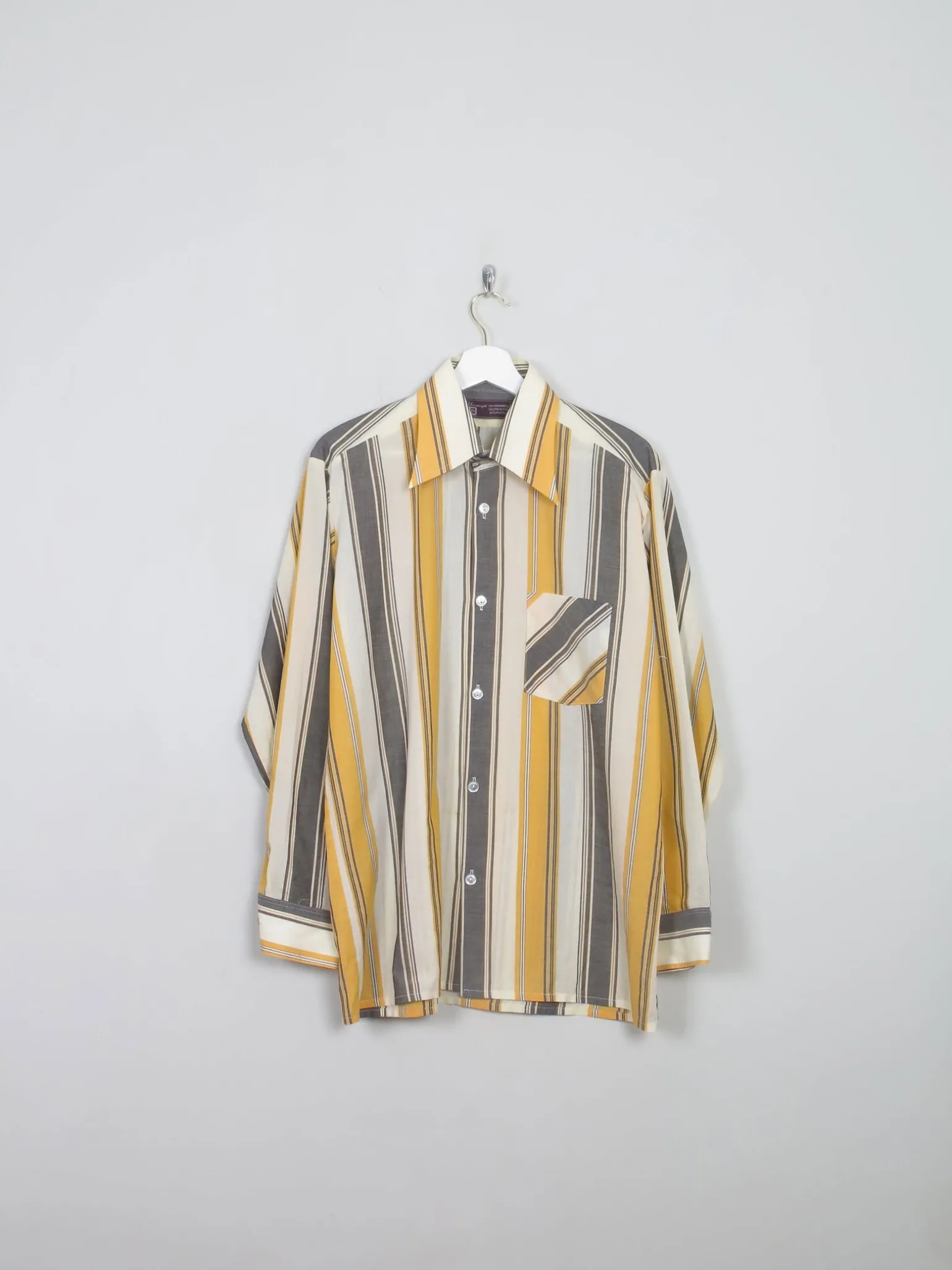 Men's Vintage Striped Shirt L