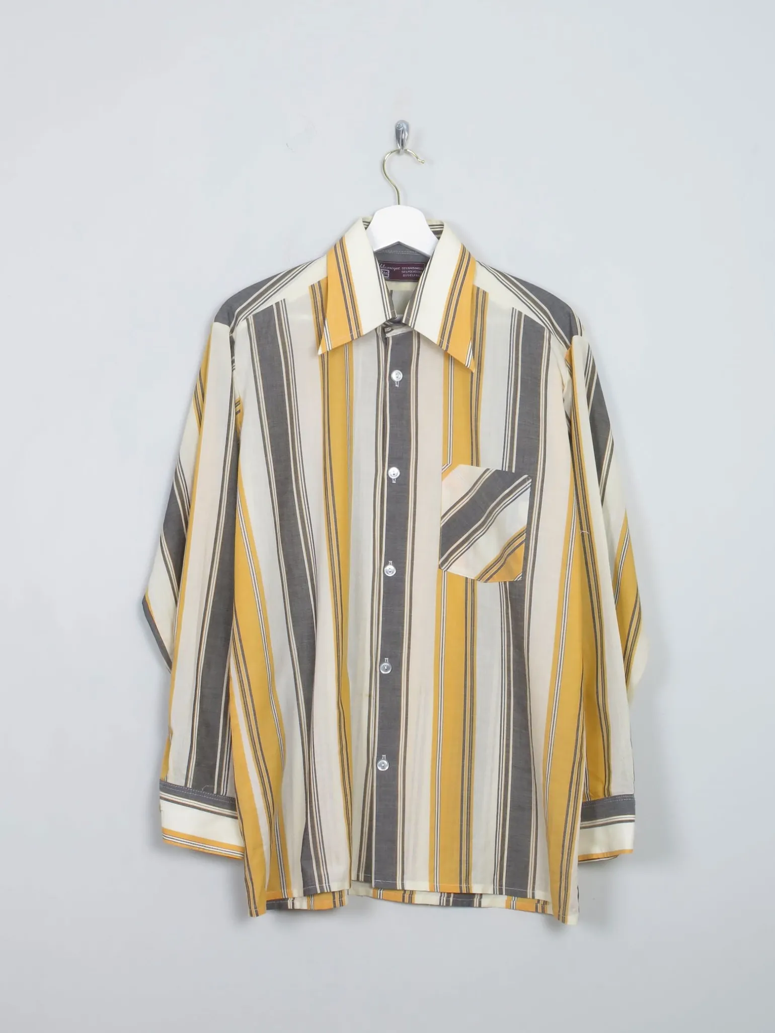 Men's Vintage Striped Shirt L