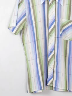 Men's Vintage Striped Shirt L