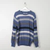Men's Vintage Striped Wool Jumper M