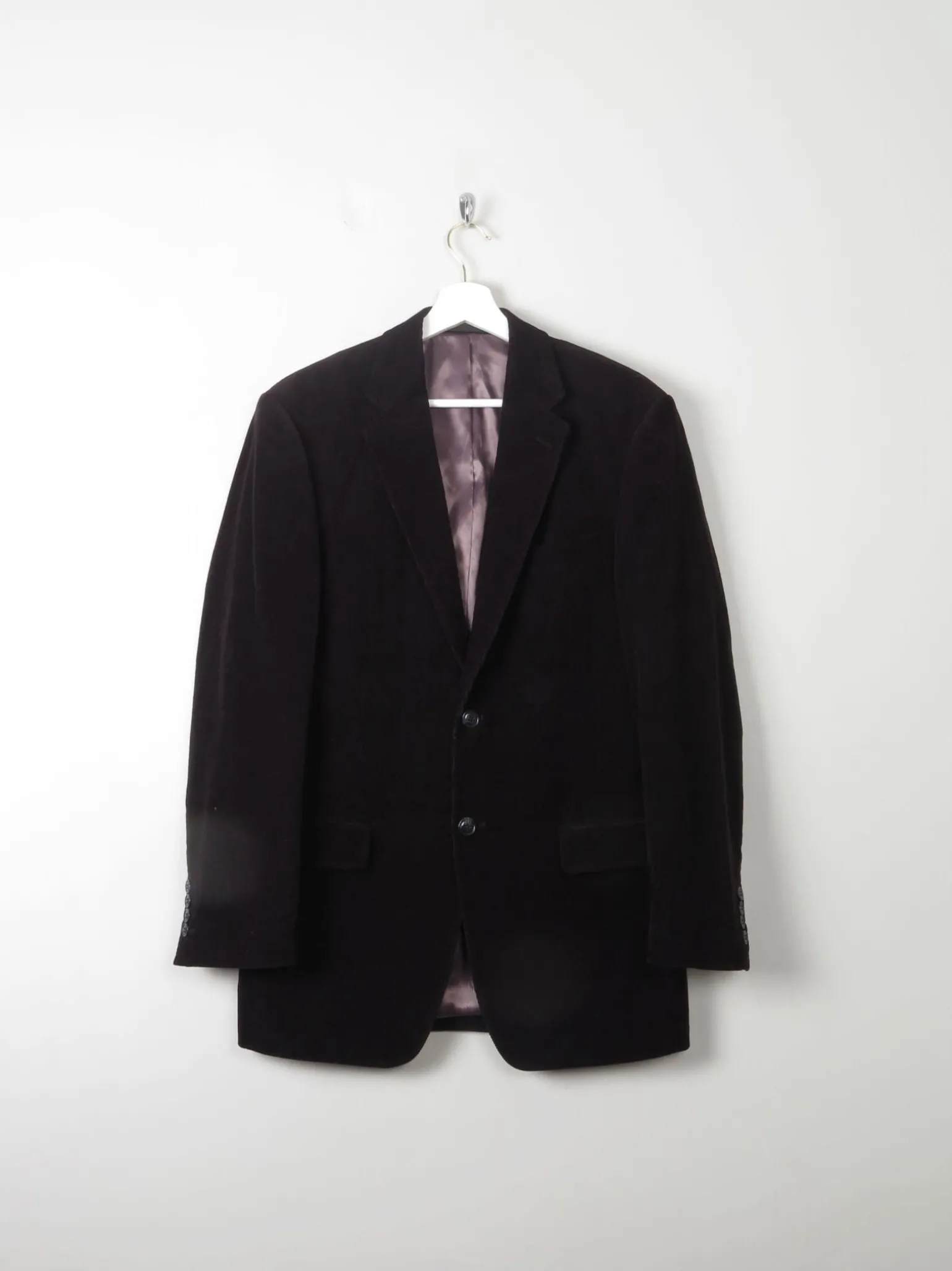 Men's Vintage Style Black Corduroy Jacket S