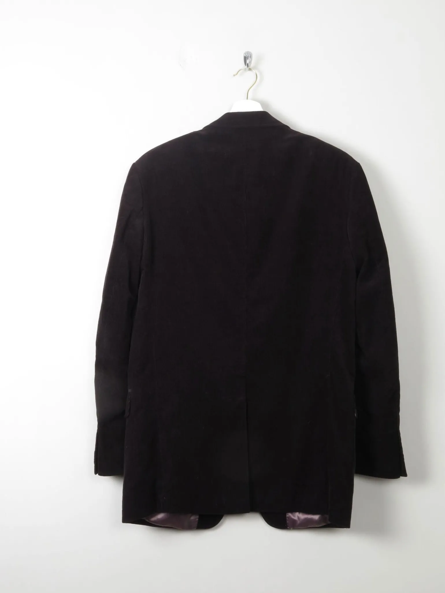 Men's Vintage Style Black Corduroy Jacket S