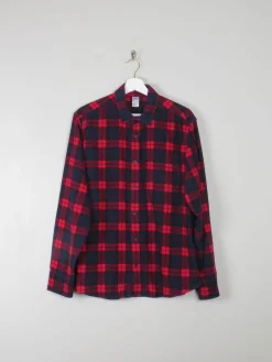 Men's Vintage Style Check Flannel Shirt M