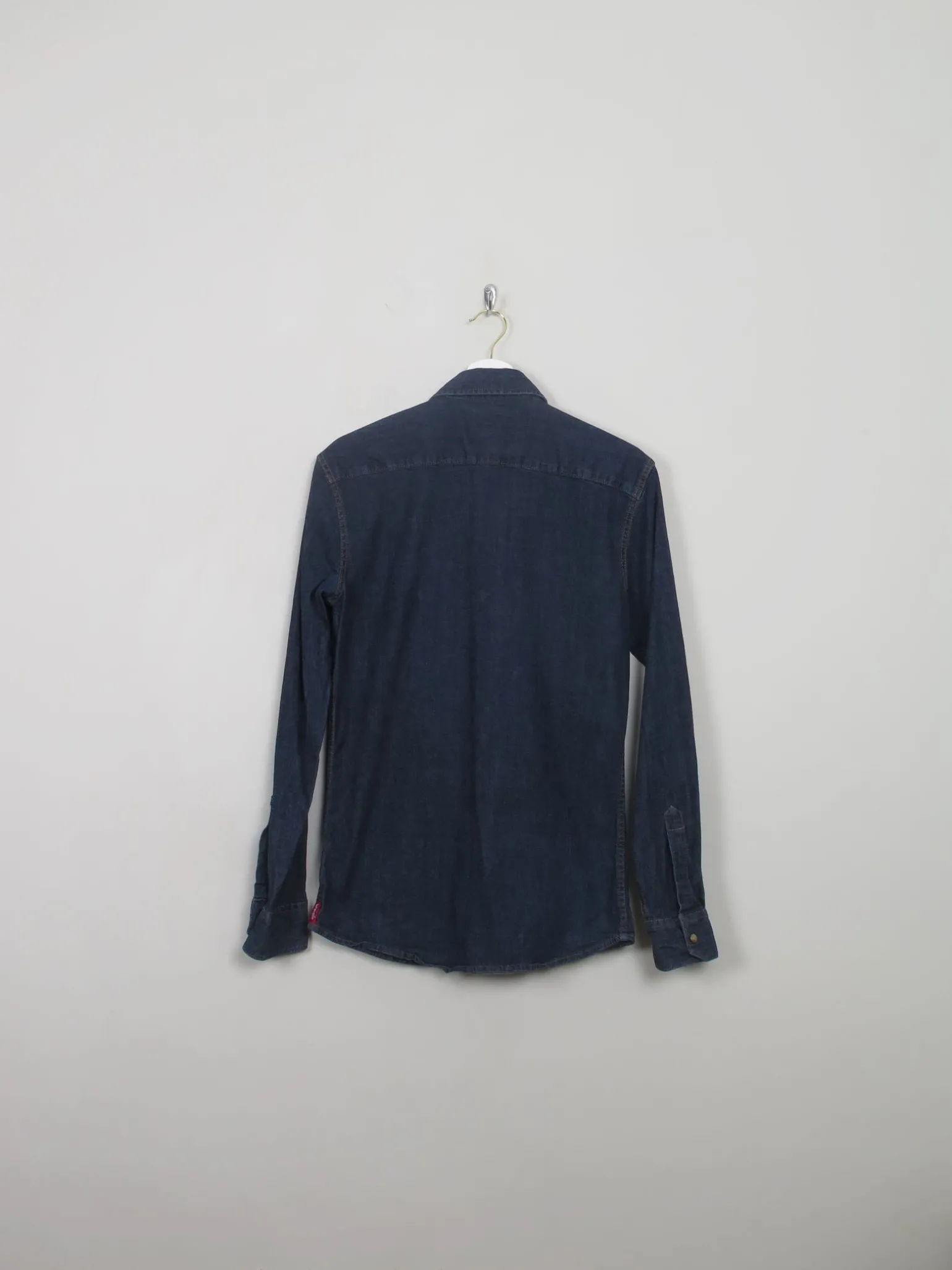 Men's Vintage Style Dark Denim Wrangler Shirt S