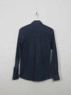 Men's Vintage Style Dark Denim Wrangler Shirt S