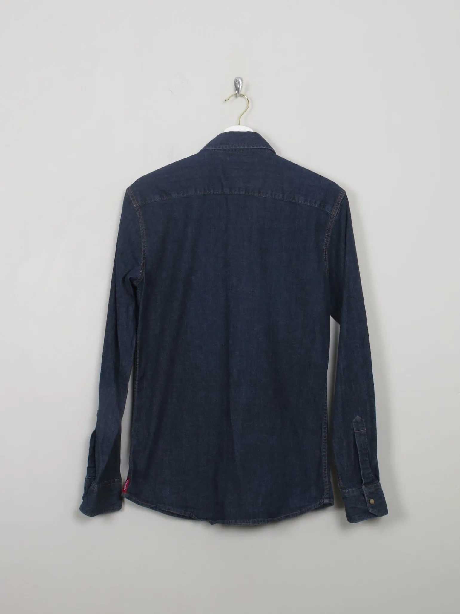 Men's Vintage Style Dark Denim Wrangler Shirt S
