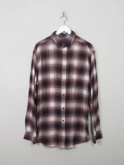 Men's Vintage Style Flannel Shirt L
