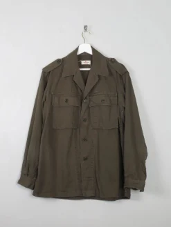 Men's Vintage Style Military Jacket L