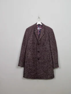 Men's Vintage Style Ted Baker Mohair Herringbone Coat XL/XXL/6
