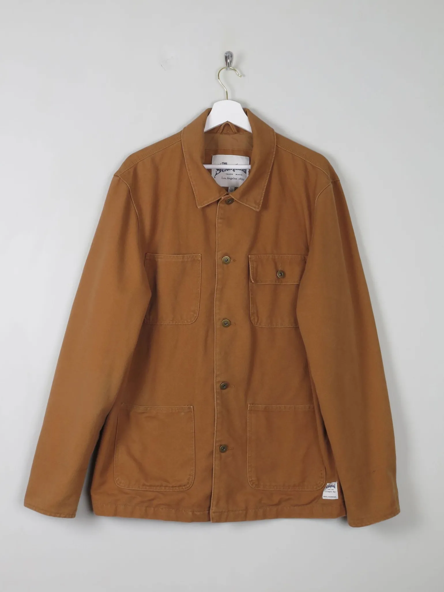 Men's Vintage Style The Stronghold Rust/Orange Chore Jacket L