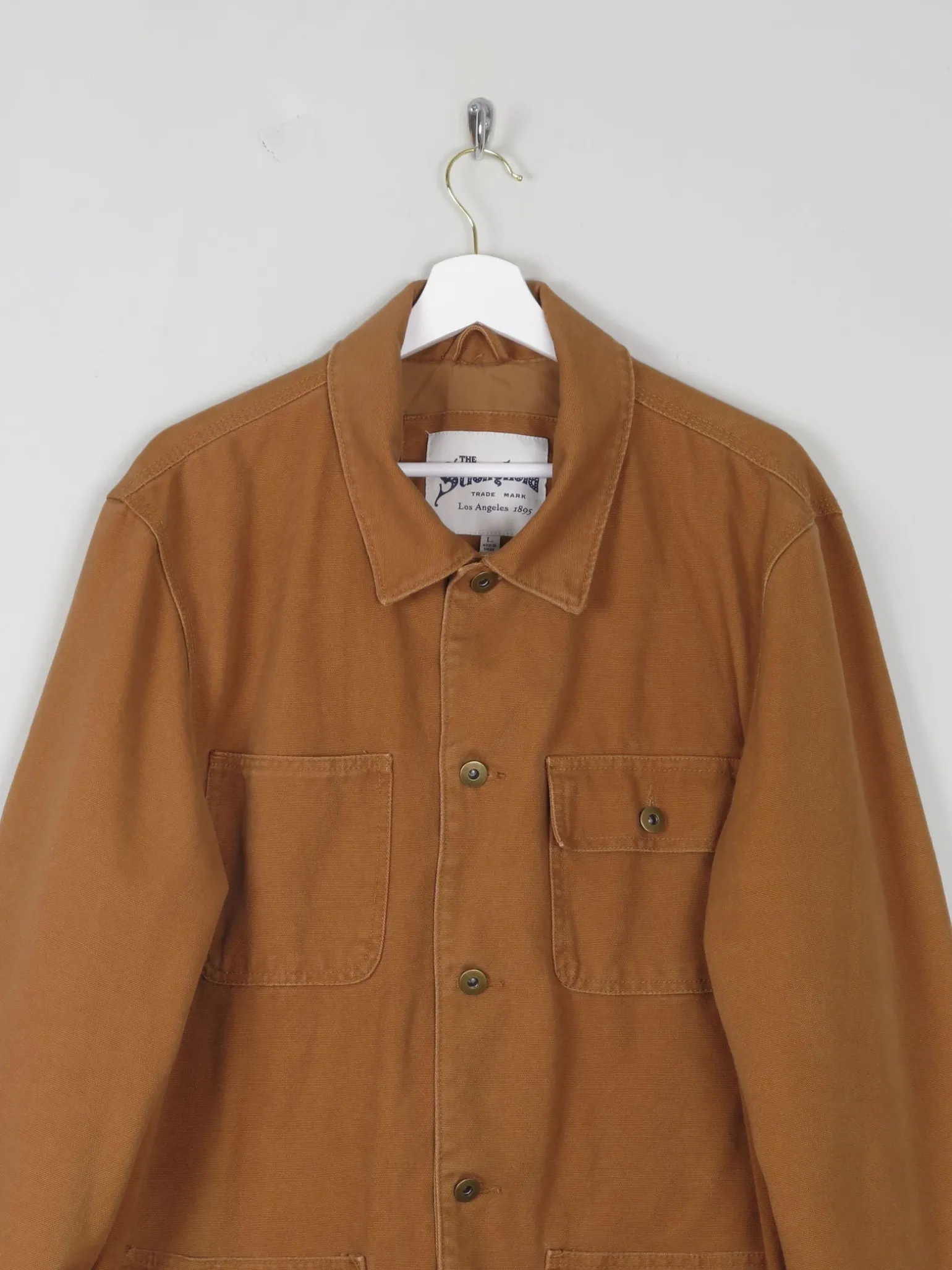 Men's Vintage Style The Stronghold Rust/Orange Chore Jacket L
