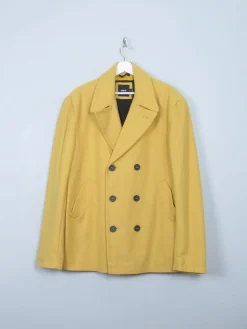 Men's Vintage Style Yellow Short Coat XL