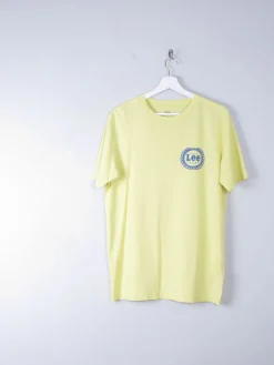 Men's Vintage Style Yellow Lee T-shirt S New