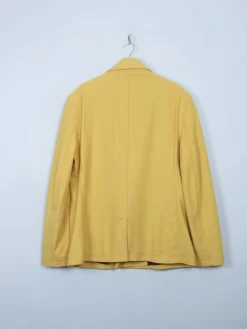 Men's Vintage Style Yellow Short Coat XL