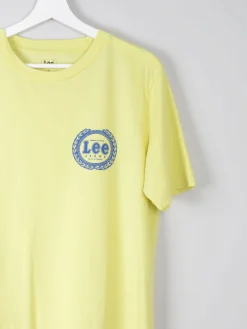 Men's Vintage Style Yellow Lee T-shirt S New