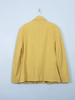 Men's Vintage Style Yellow Short Coat XL