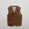 Men's Vintage Suede Austrian Waistcoat XL