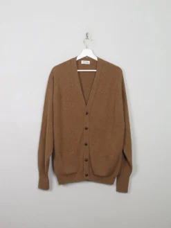 Men's Vintage Tan Coloured Cardigan M