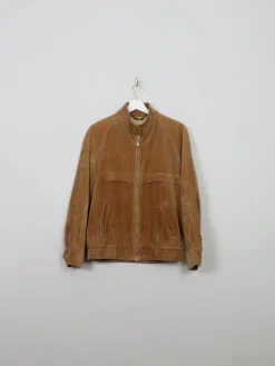 Men's Vintage Tan Cord Bomber Jacket XS/S