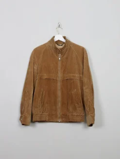 Men's Vintage Tan Cord Bomber Jacket XS/S