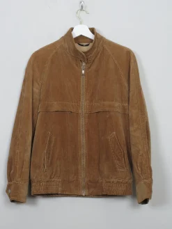 Men's Vintage Tan Cord Bomber Jacket XS/S