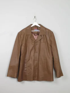 Men's Vintage Tan Leather Route 66 Jacket Unworn XXL