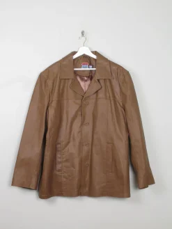 Men's Vintage Tan Leather Route 66 Jacket Unworn XXL