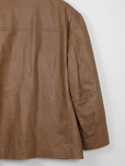 Men's Vintage Tan Leather Route 66 Jacket Unworn XXL