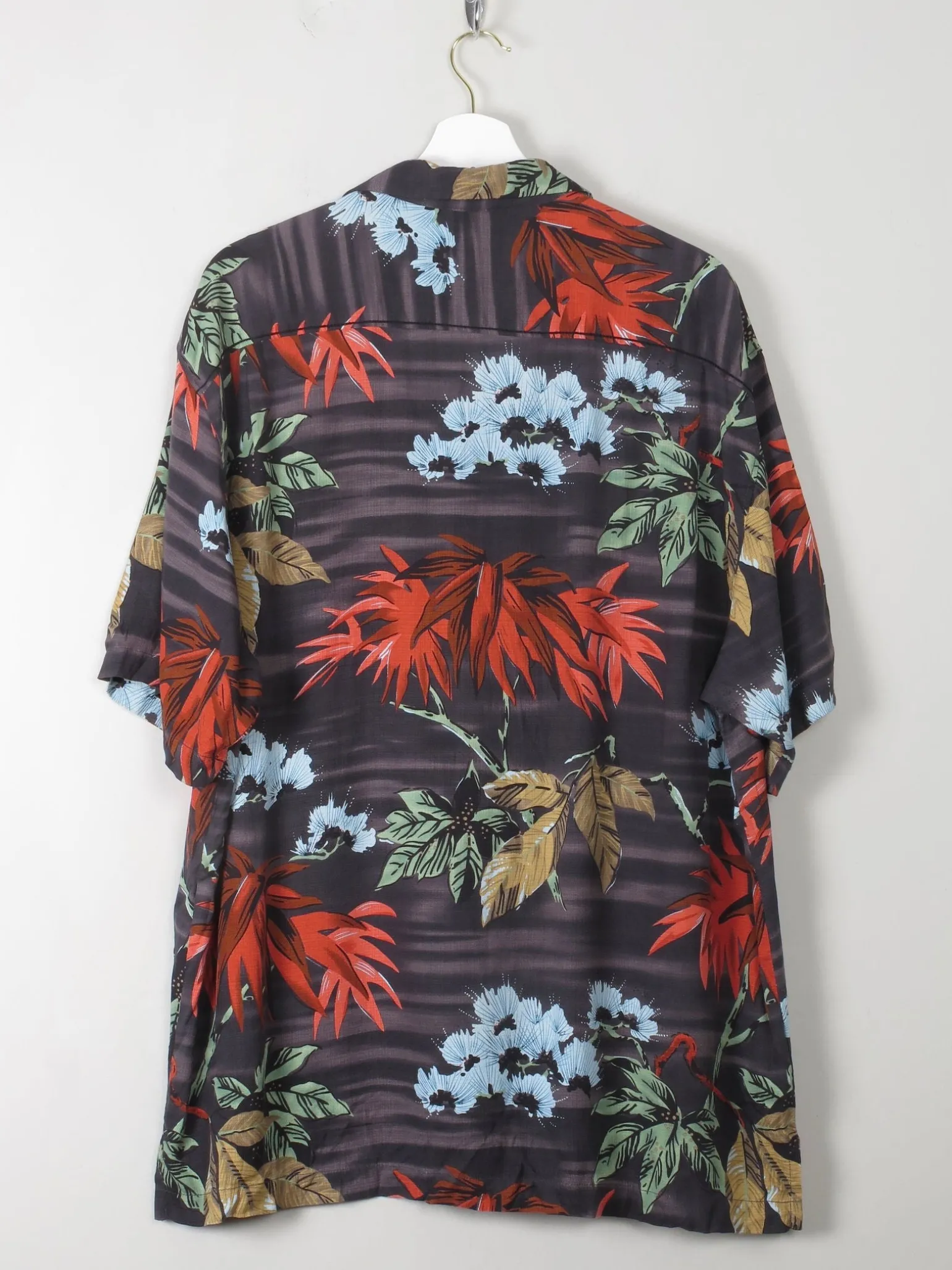 Men's Vintage Tommy Bahamas Silk Hawaiian Shirt XL