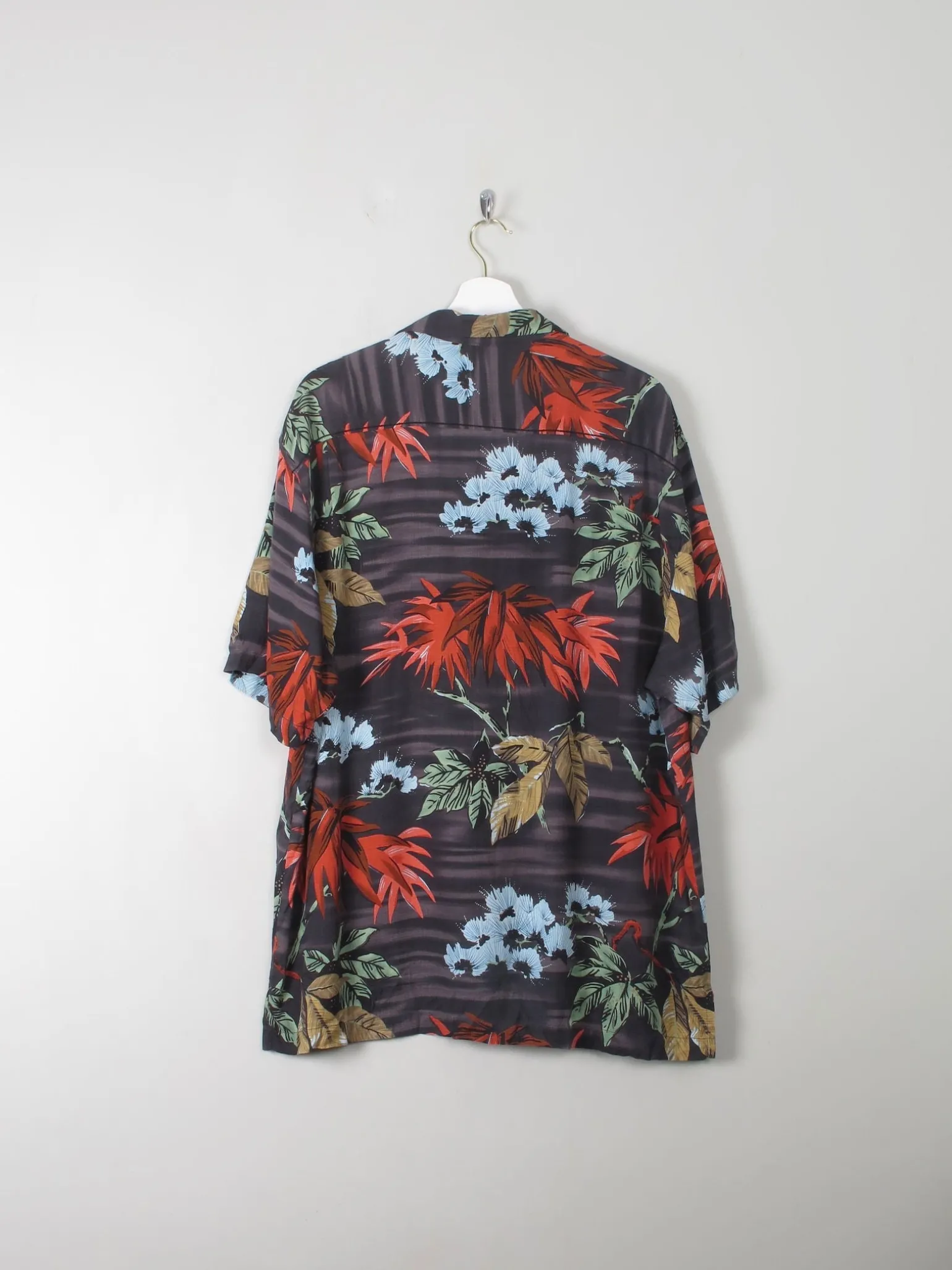Men's Vintage Tommy Bahamas Silk Hawaiian Shirt XL