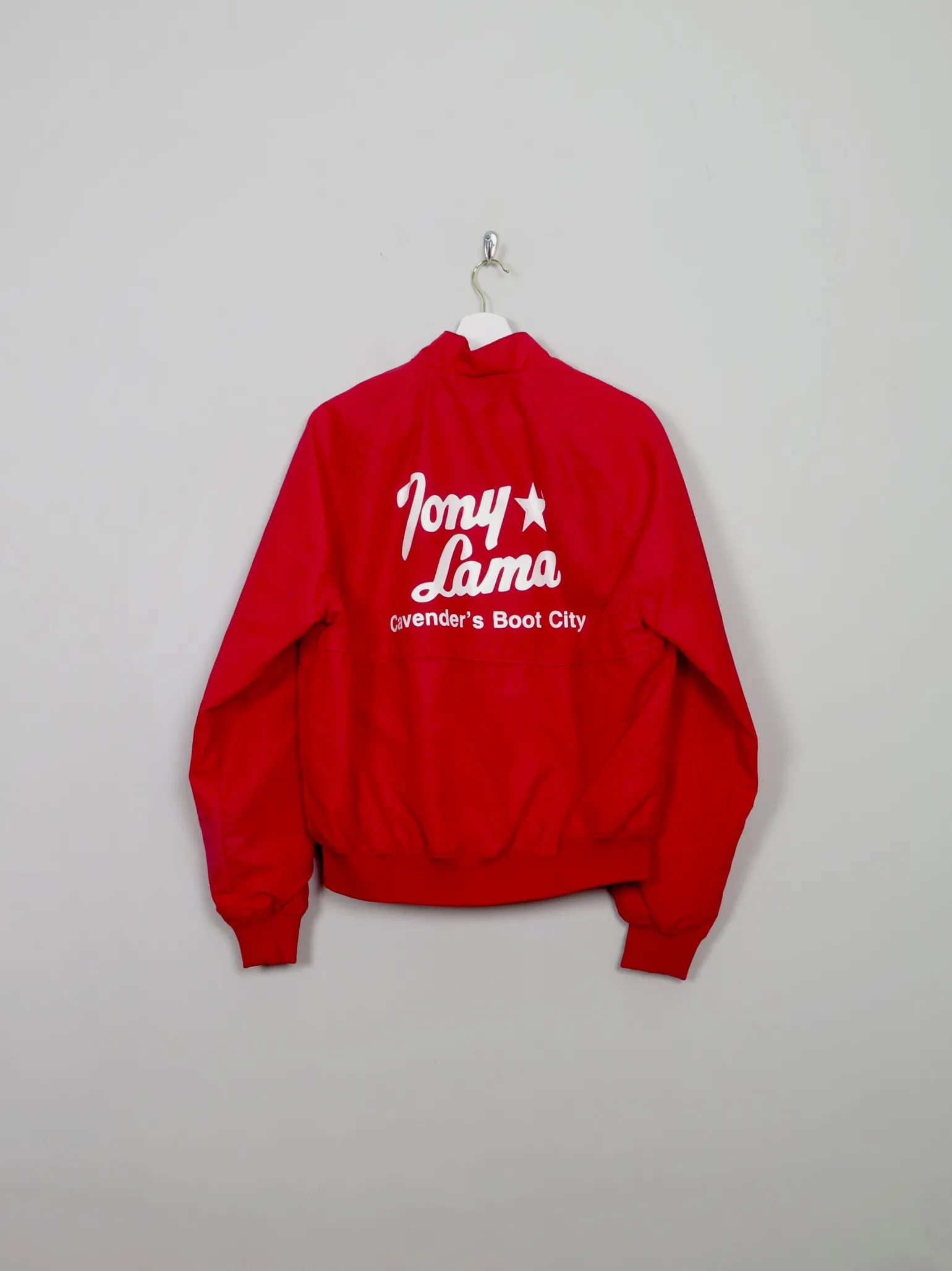 Men's Vintage Tony Lama Red Bomber Jacket S