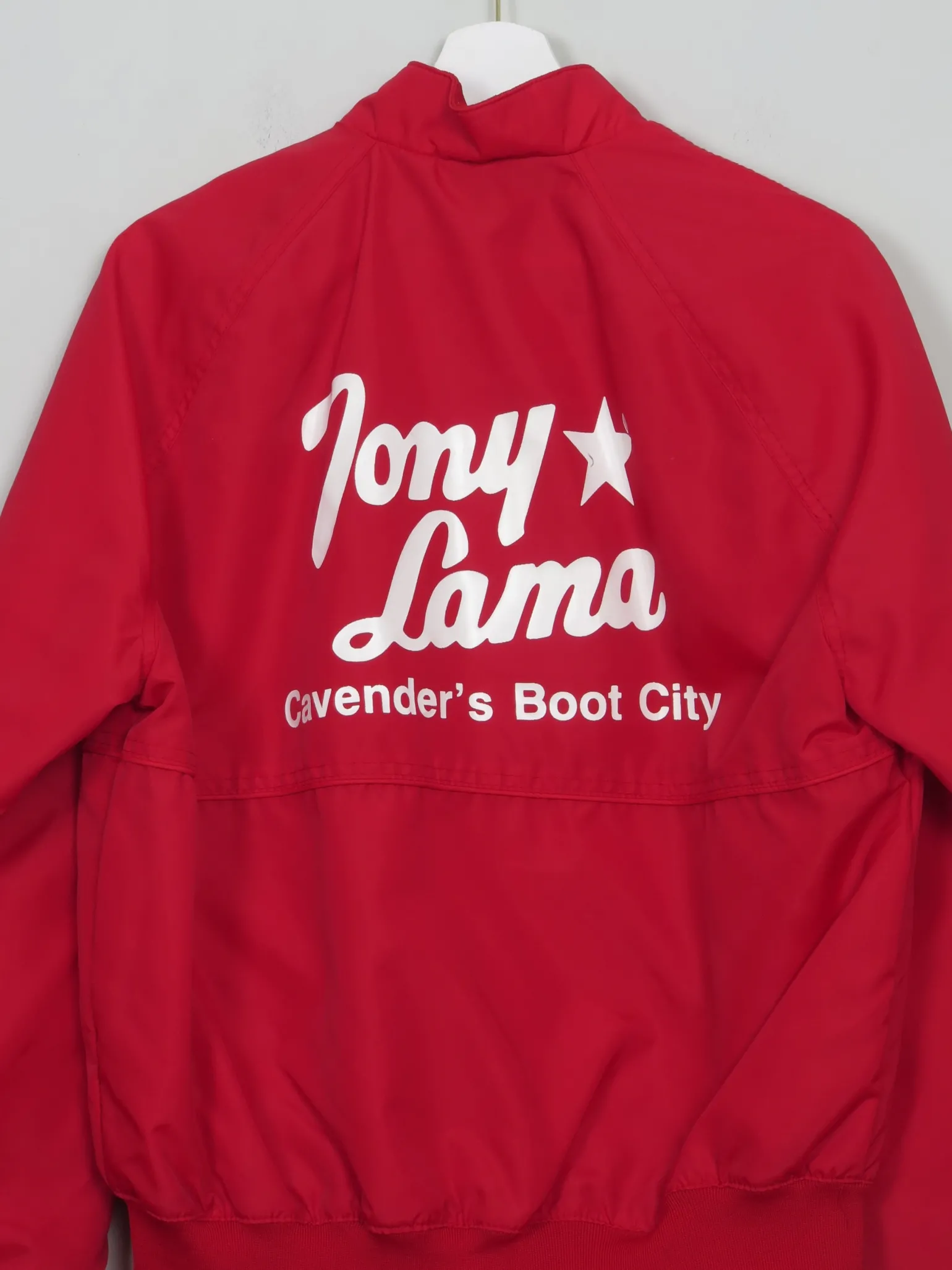 Men's Vintage Tony Lama Red Bomber Jacket S