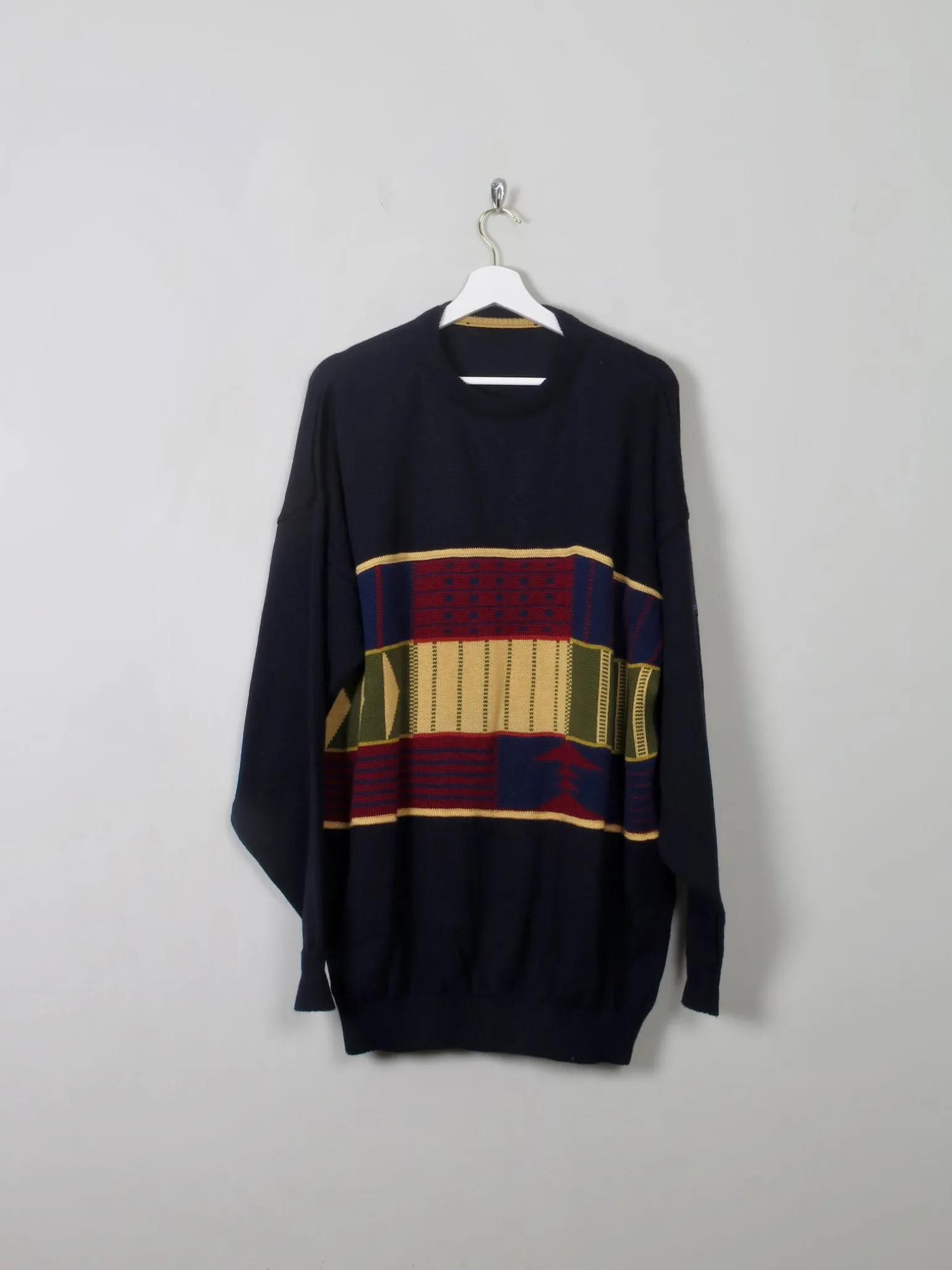 Men's Vintage Tricot Marine Navy Jumper XL/XXL