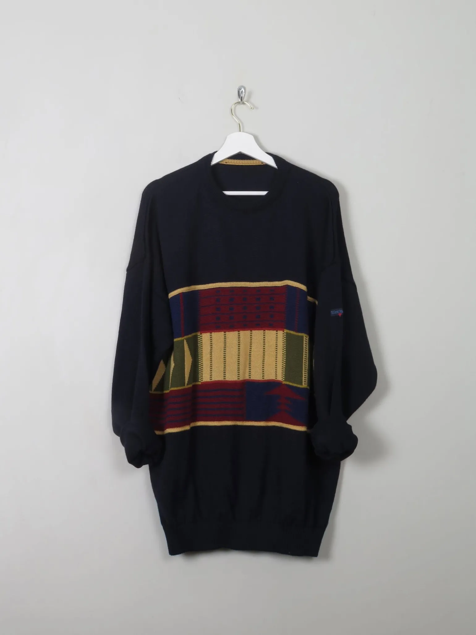 Men's Vintage Tricot Marine Navy Jumper XL/XXL